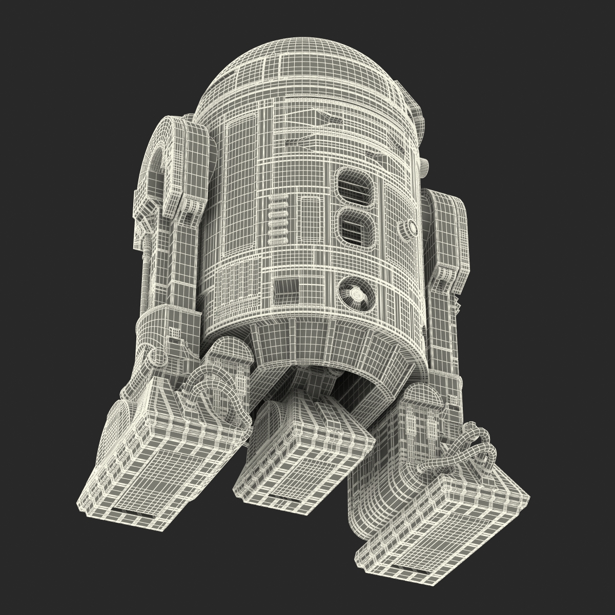 R2 D2 Rigged 3D