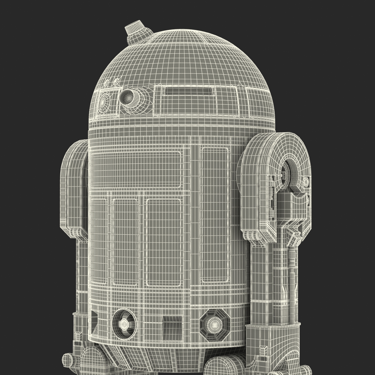 R2 D2 Rigged 3D