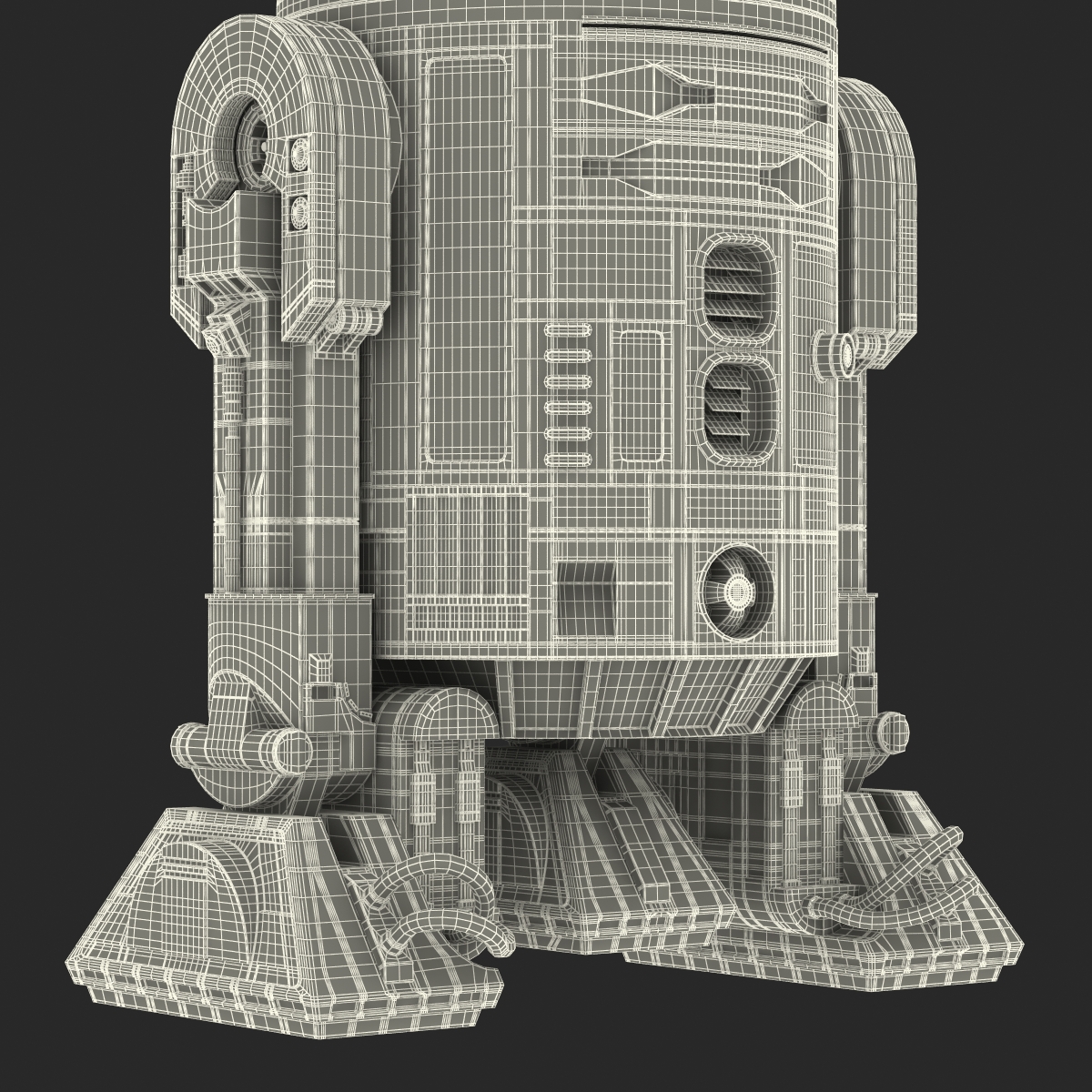 R2 D2 Rigged 3D