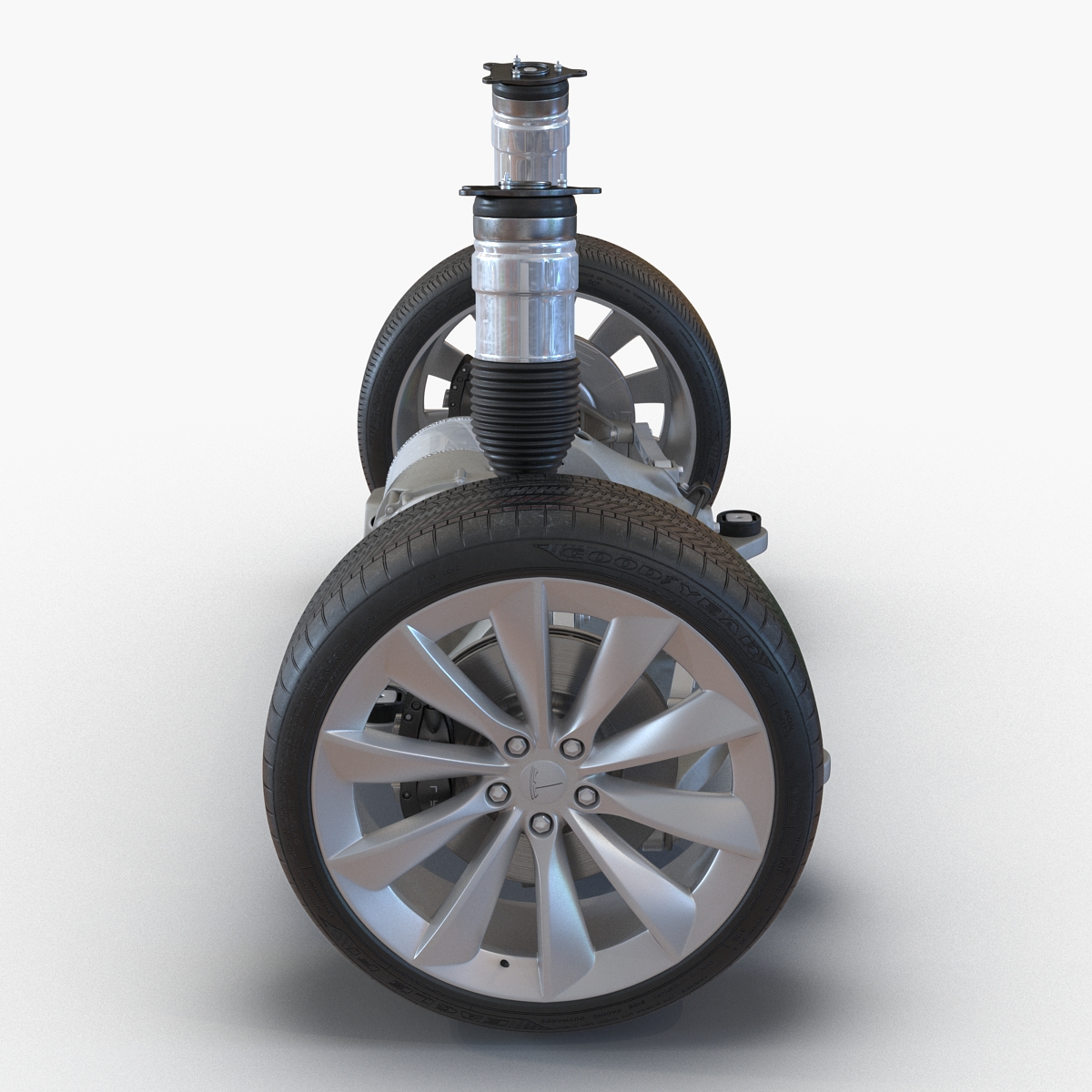 3D Tesla Model S Back Axle model