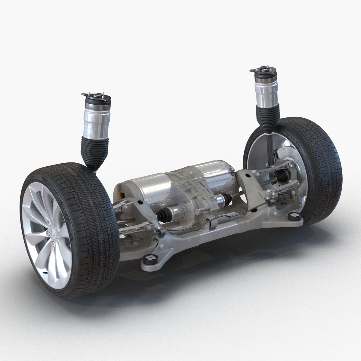 3D Tesla Model S Back Axle model