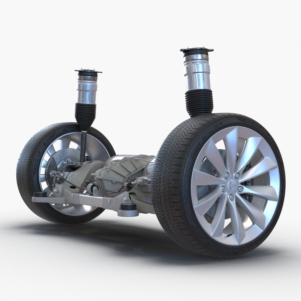 3D Tesla Model S Back Axle model