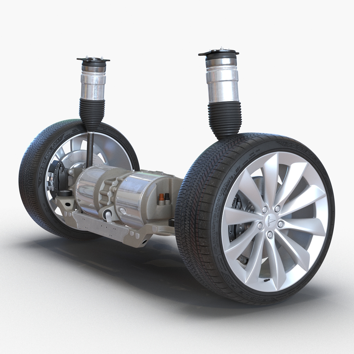 3D Tesla Model S Back Axle model