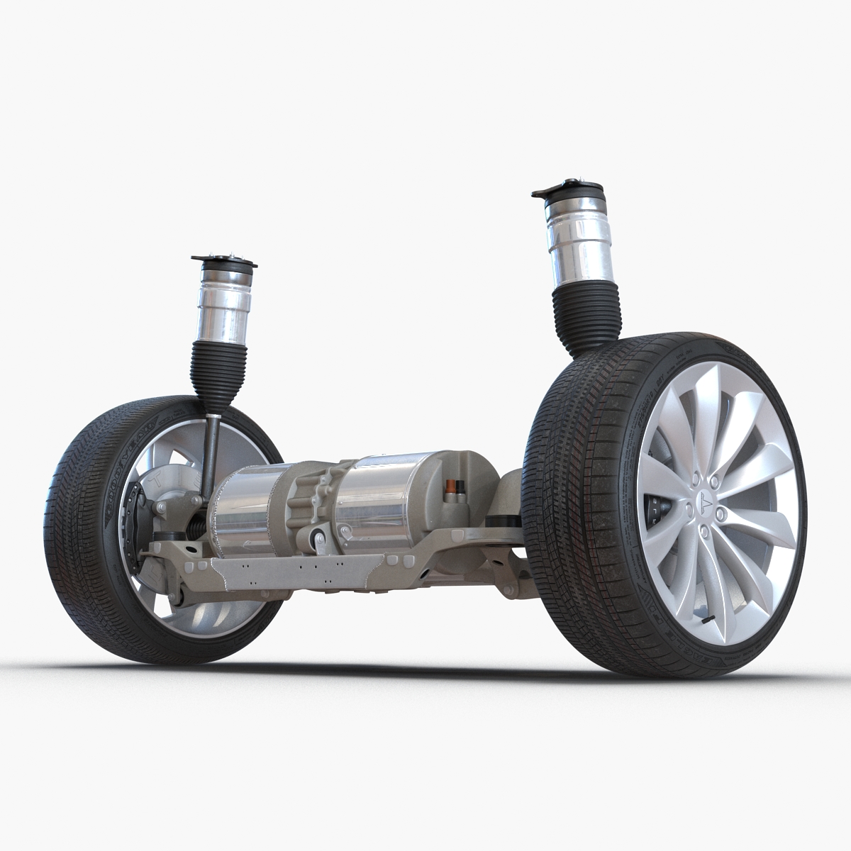 3D Tesla Model S Back Axle model