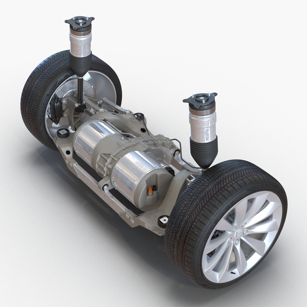 3D Tesla Model S Back Axle model