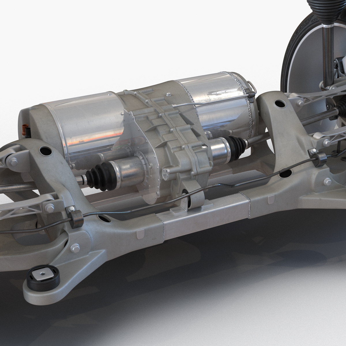 3D Tesla Model S Back Axle model