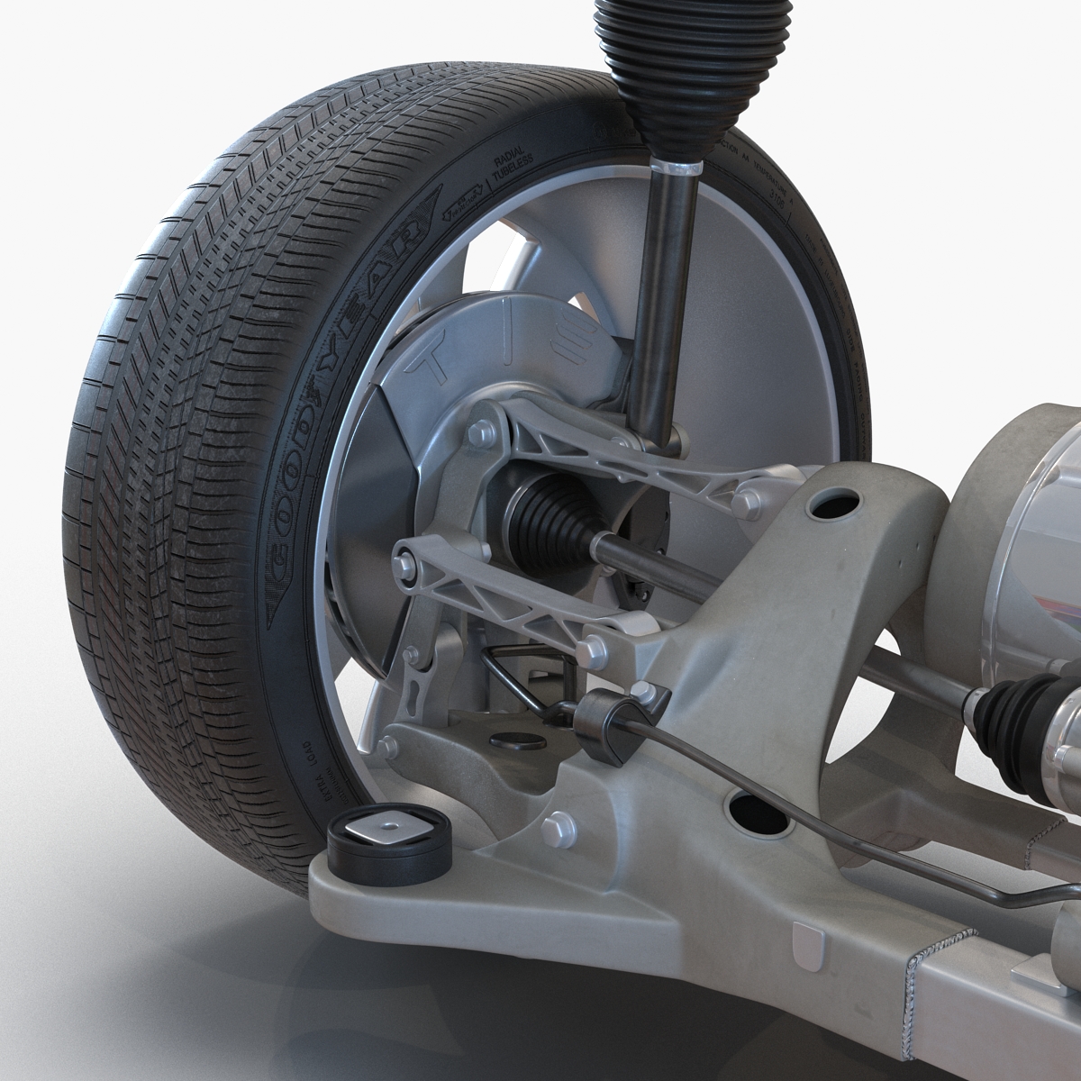 3D Tesla Model S Back Axle model