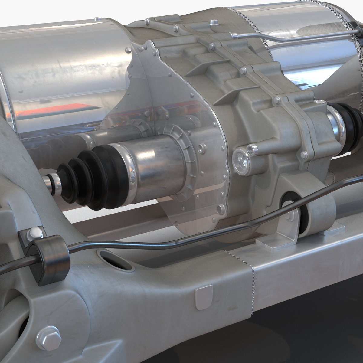 3D Tesla Model S Back Axle model