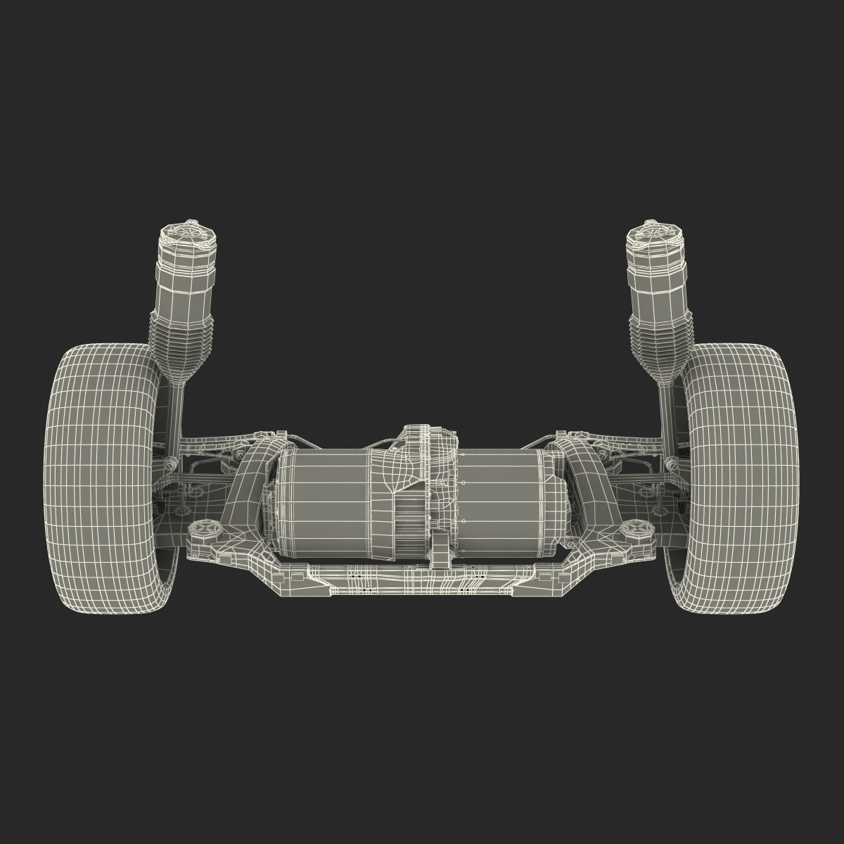 3D Tesla Model S Back Axle model