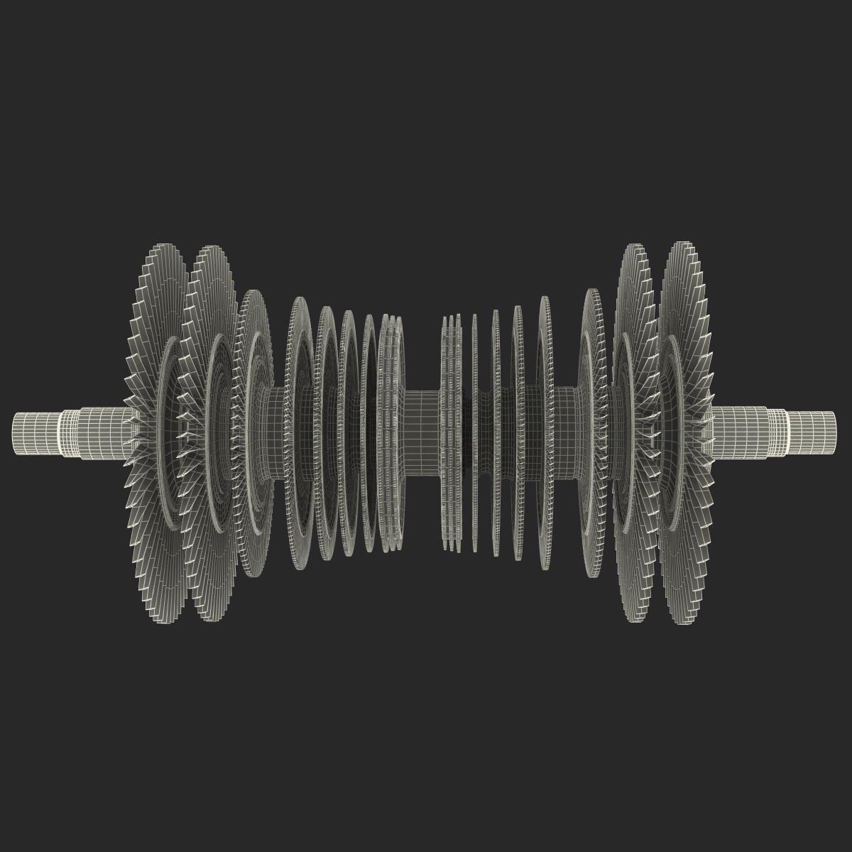 3D Steam Turbine model