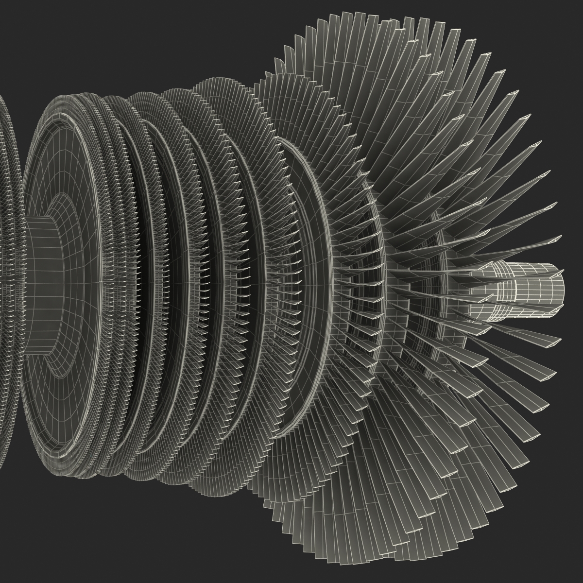 3D Steam Turbine model