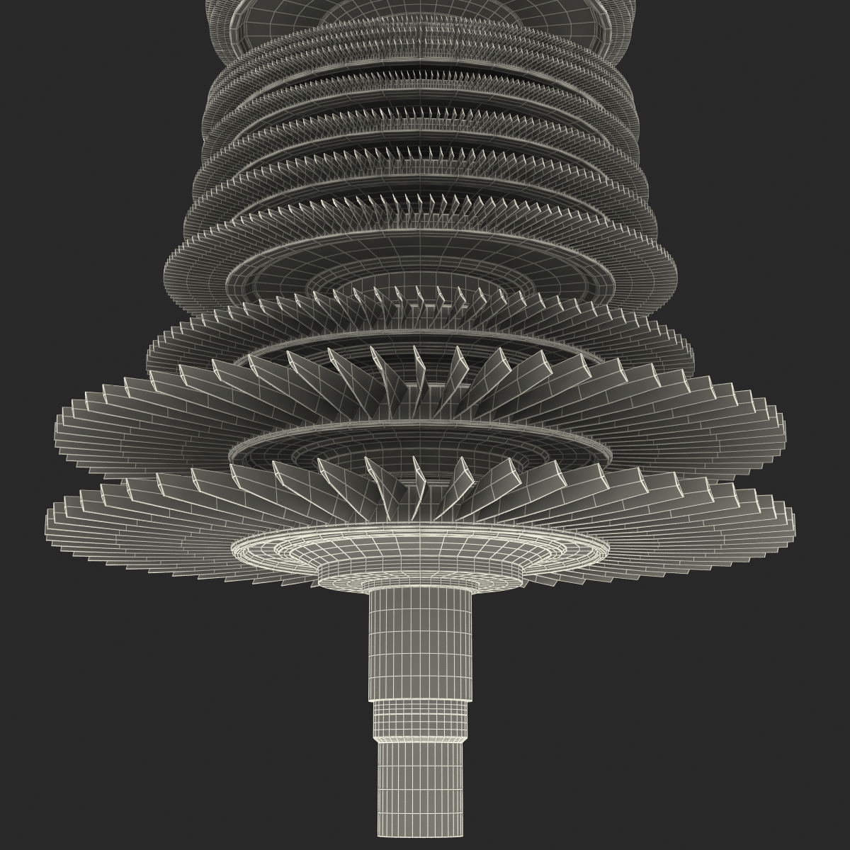 3D Steam Turbine model