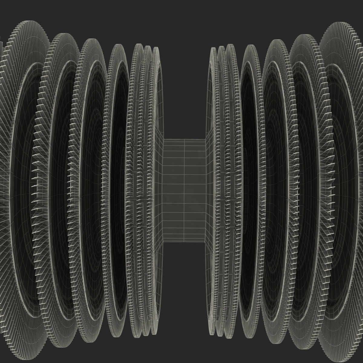 3D Steam Turbine model