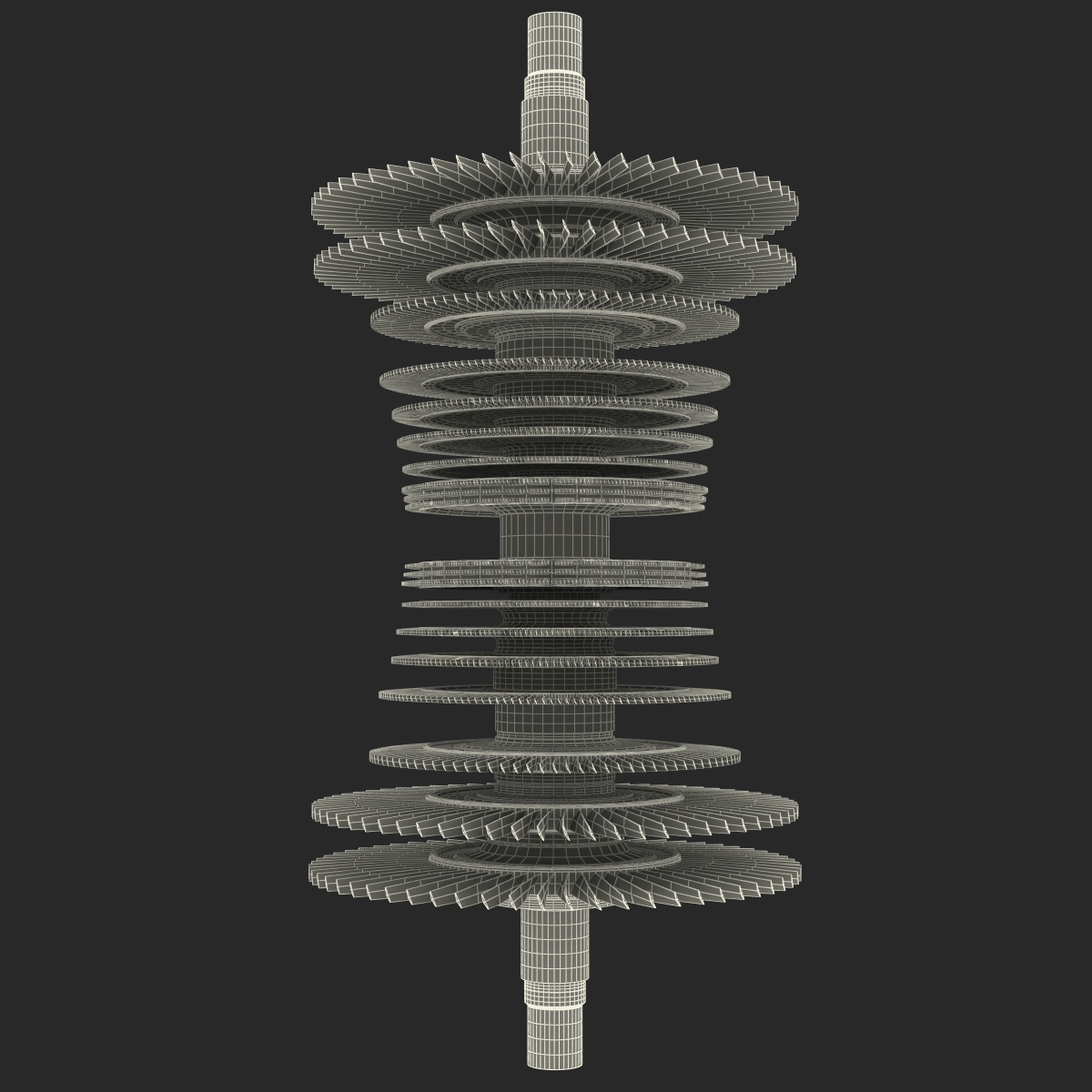 3D Steam Turbine model