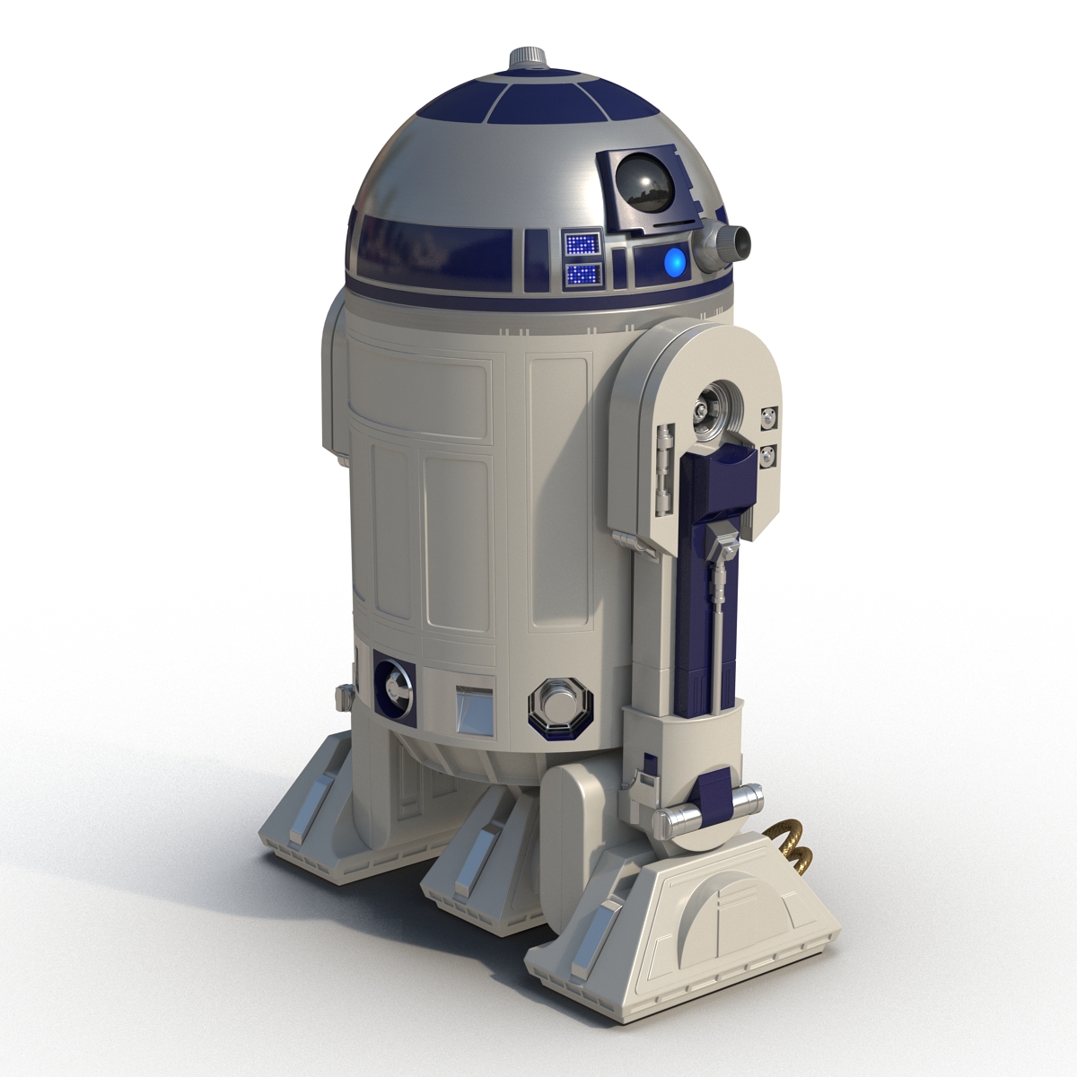 Star Wars Character R2 D2 Rigged 3D