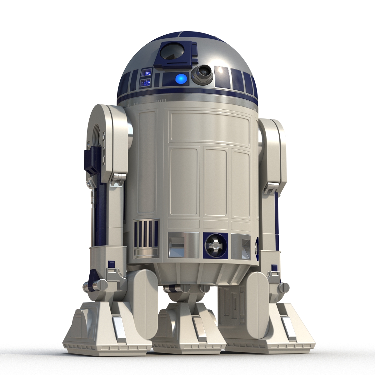 Star Wars Character R2 D2 Rigged 3D