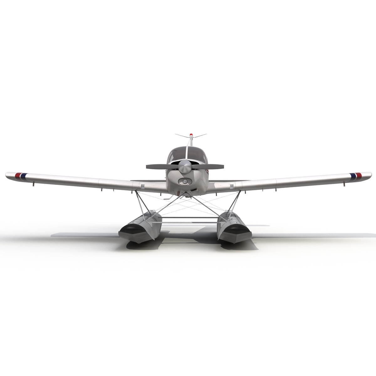 Light Aircraft Piper PA 28 Cherokee Seaplane 3D model