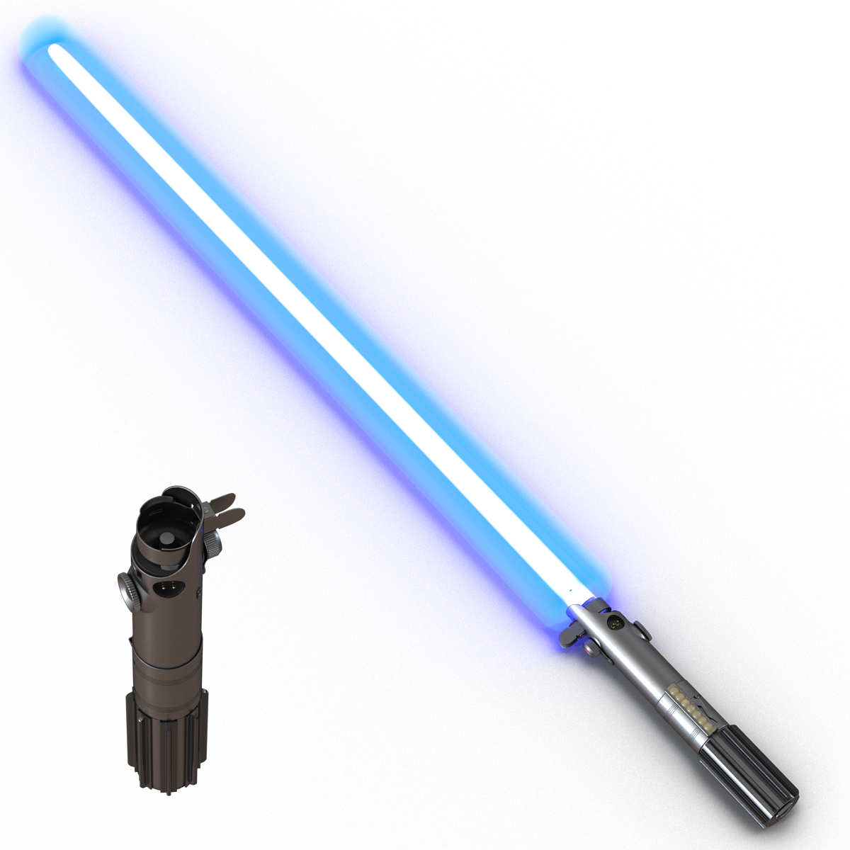 Luke Skywalker Lightsaber Set 3D model