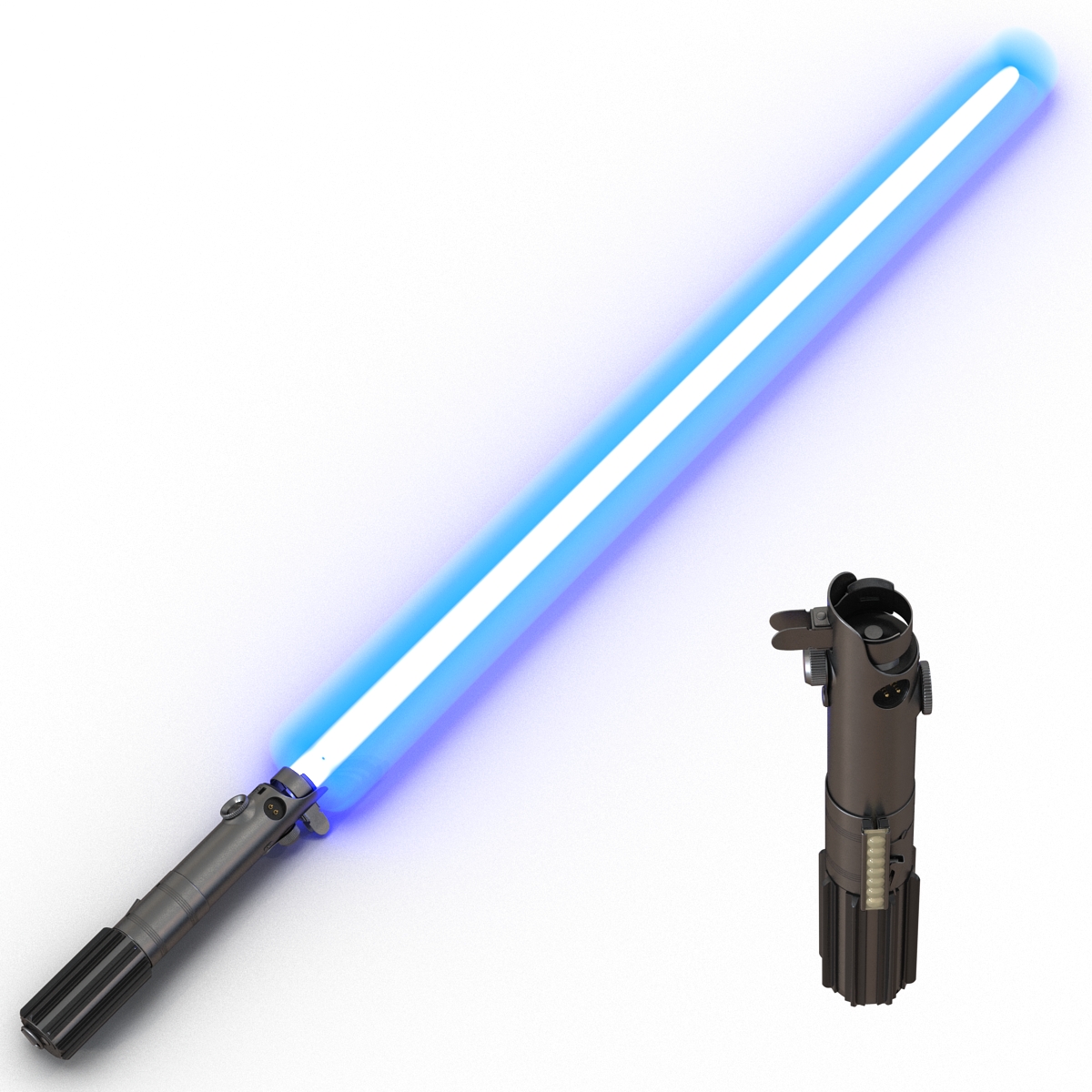 Luke Skywalker Lightsaber Set 3D model