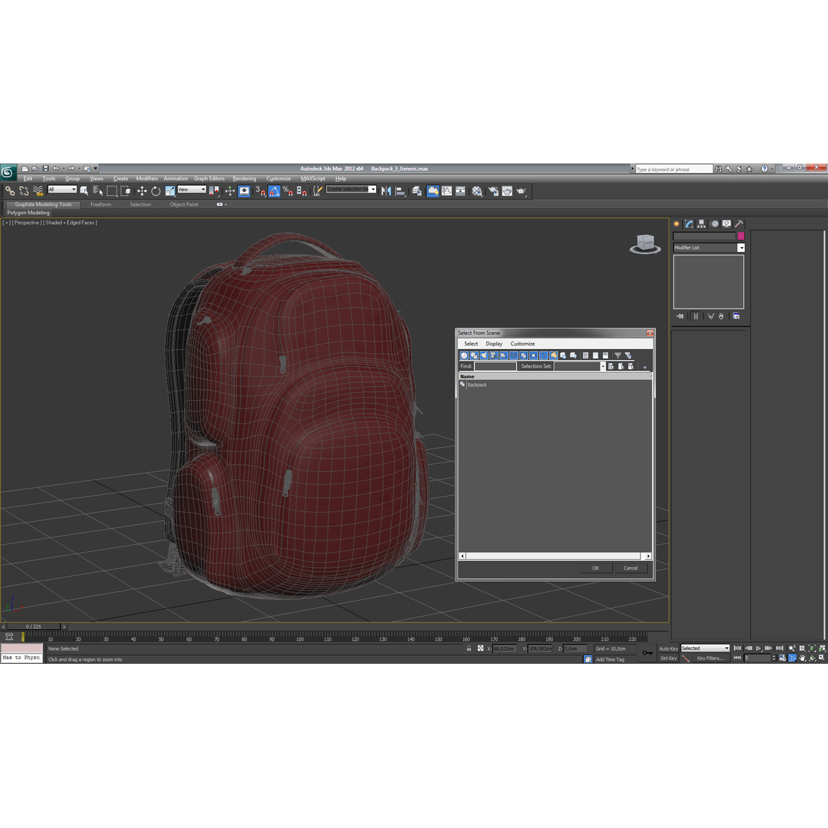 3D Backpack 3 Generic model