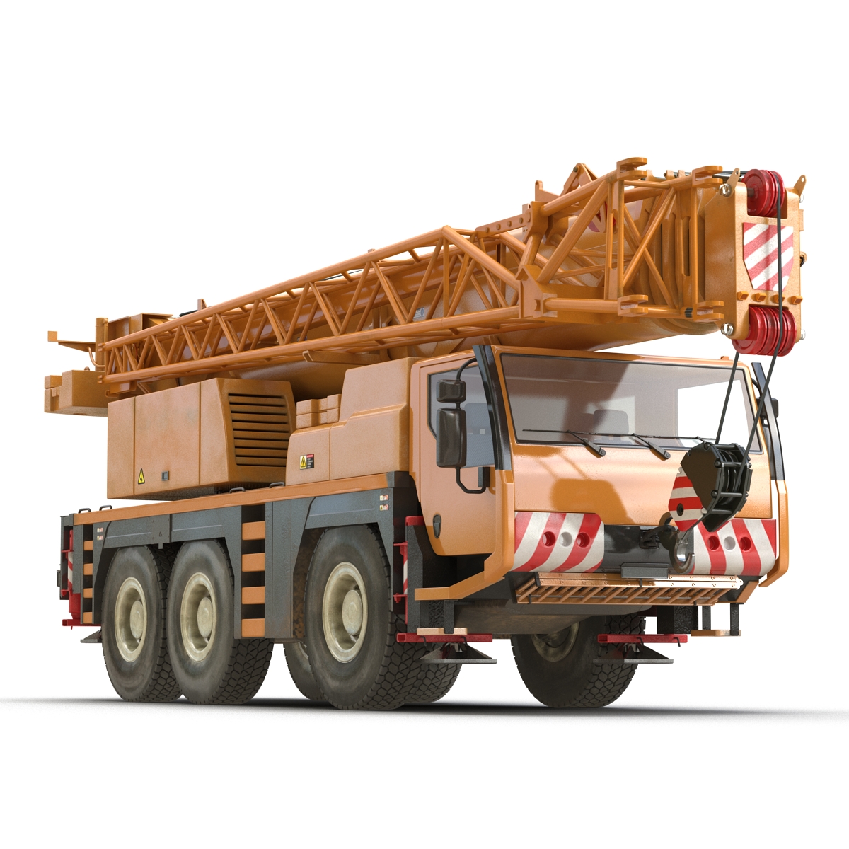 Compact Mobile Crane Rigged 2 3D model