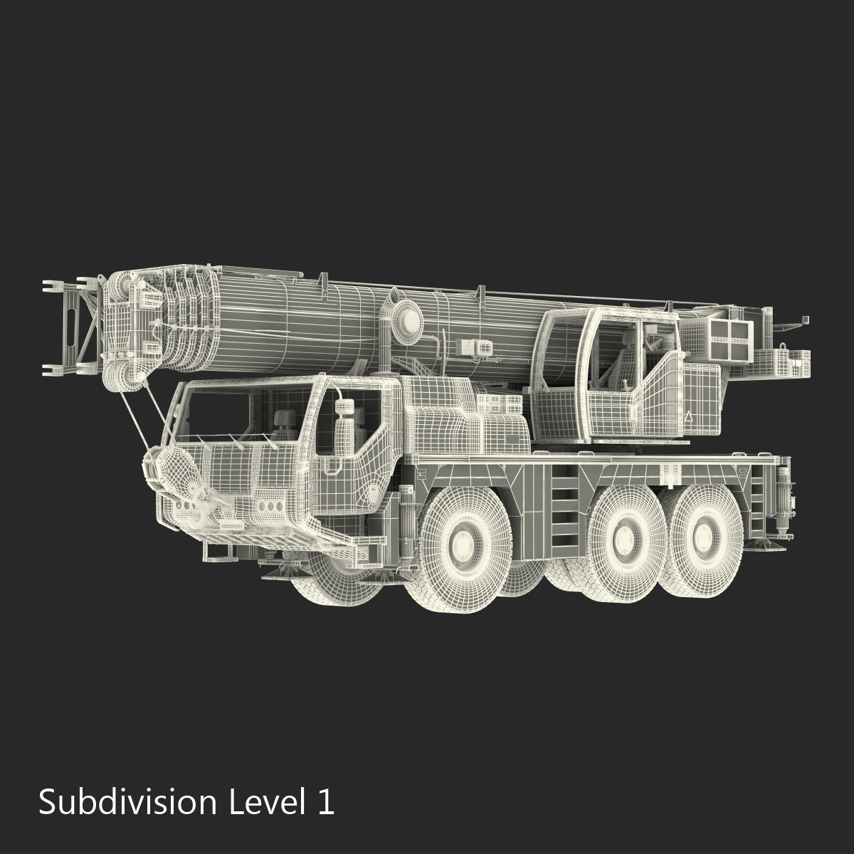 Compact Mobile Crane Liebherr 3D model