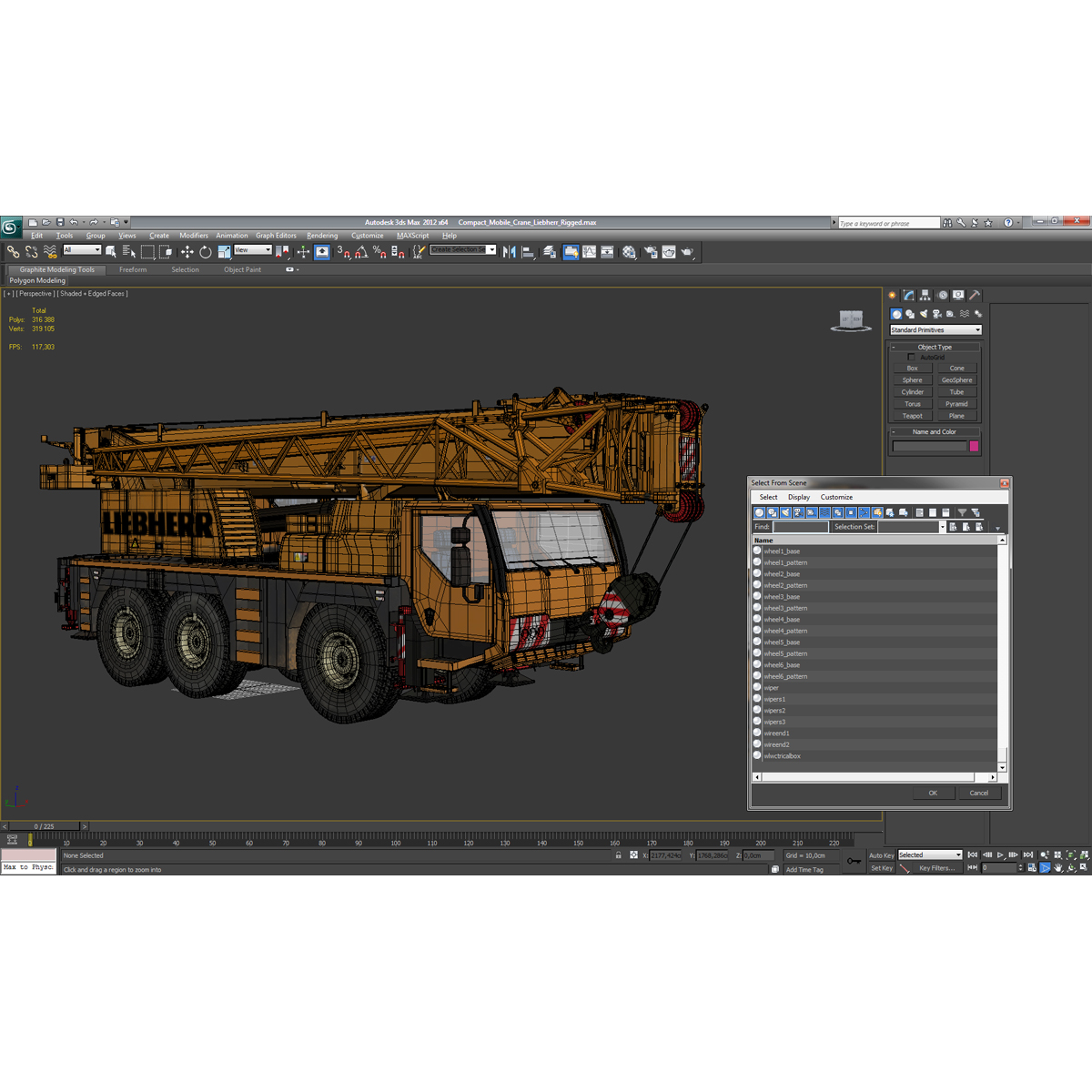 Compact Mobile Crane Liebherr 3D model