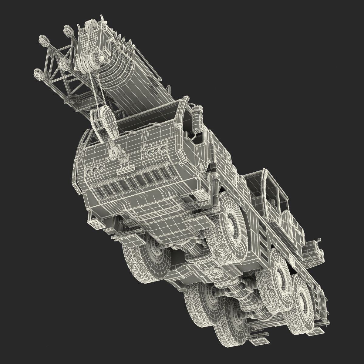 Compact Mobile Crane Liebherr 3D model