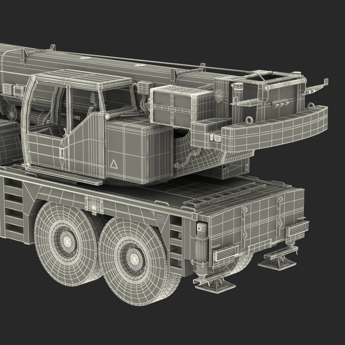 Compact Mobile Crane Liebherr 3D model