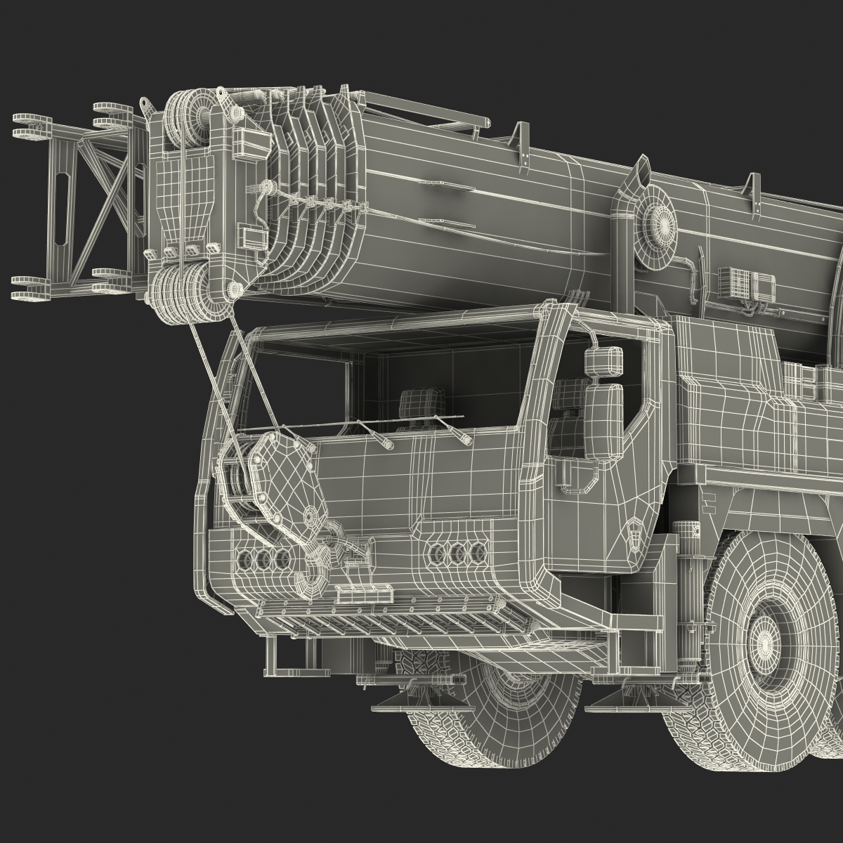 Compact Mobile Crane Liebherr 3D model