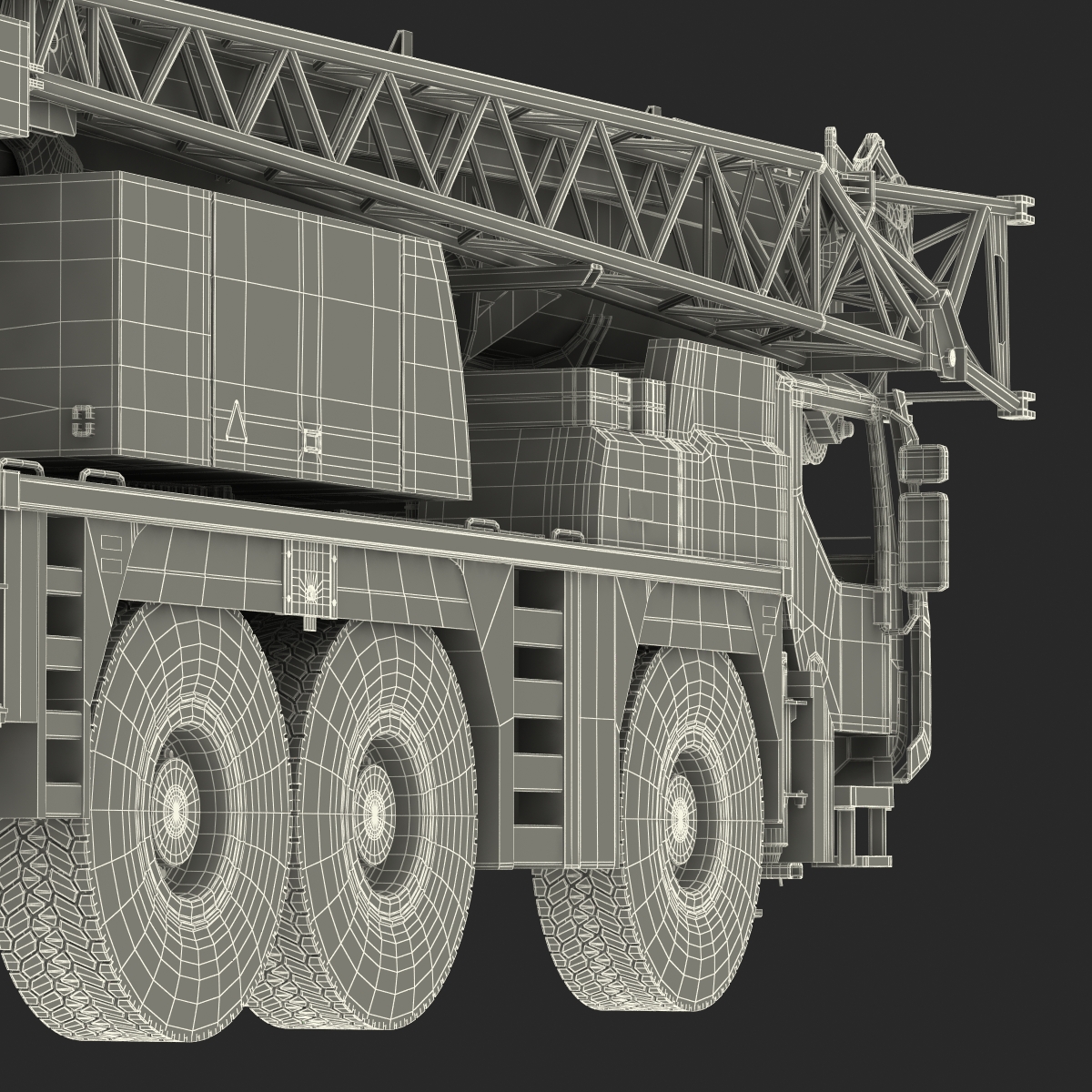 Compact Mobile Crane Liebherr 3D model