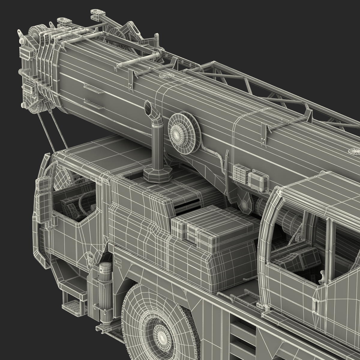 Compact Mobile Crane Liebherr 3D model