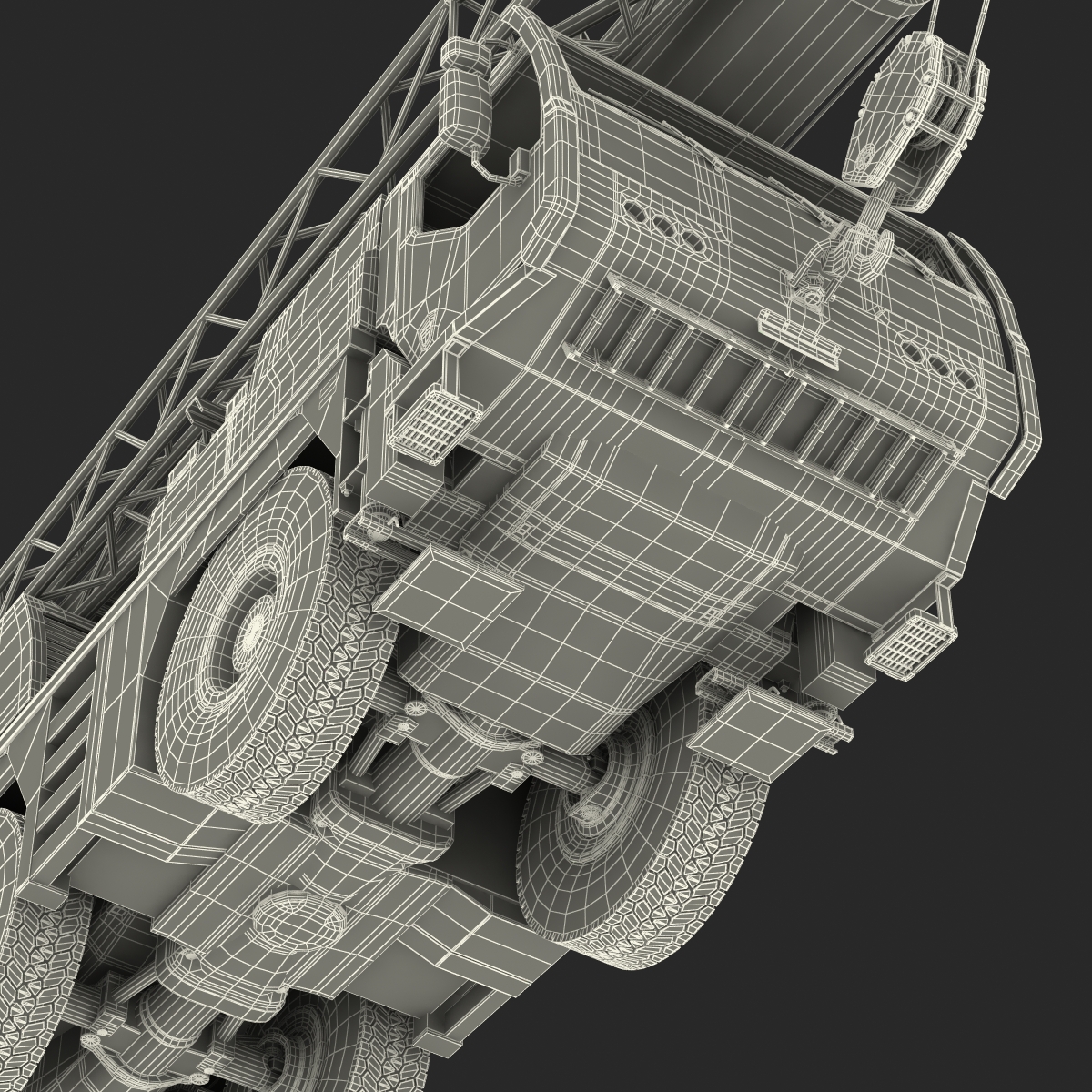 Compact Mobile Crane Liebherr 3D model