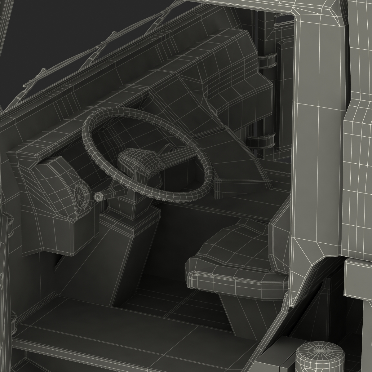 Compact Mobile Crane Liebherr 3D model