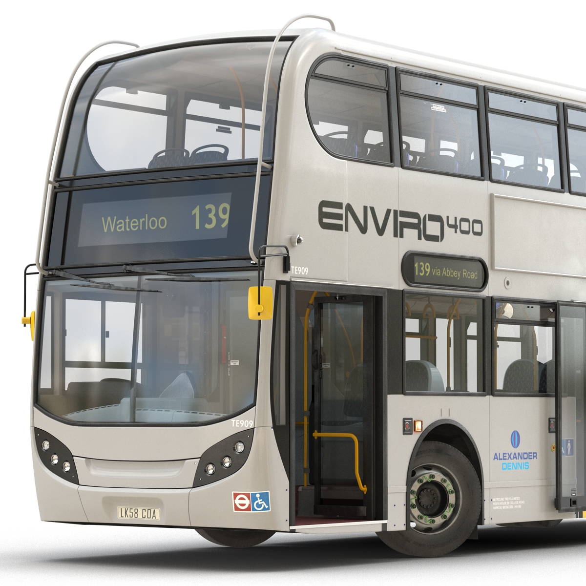 3D model Alexander Dennis Bus Enviro400