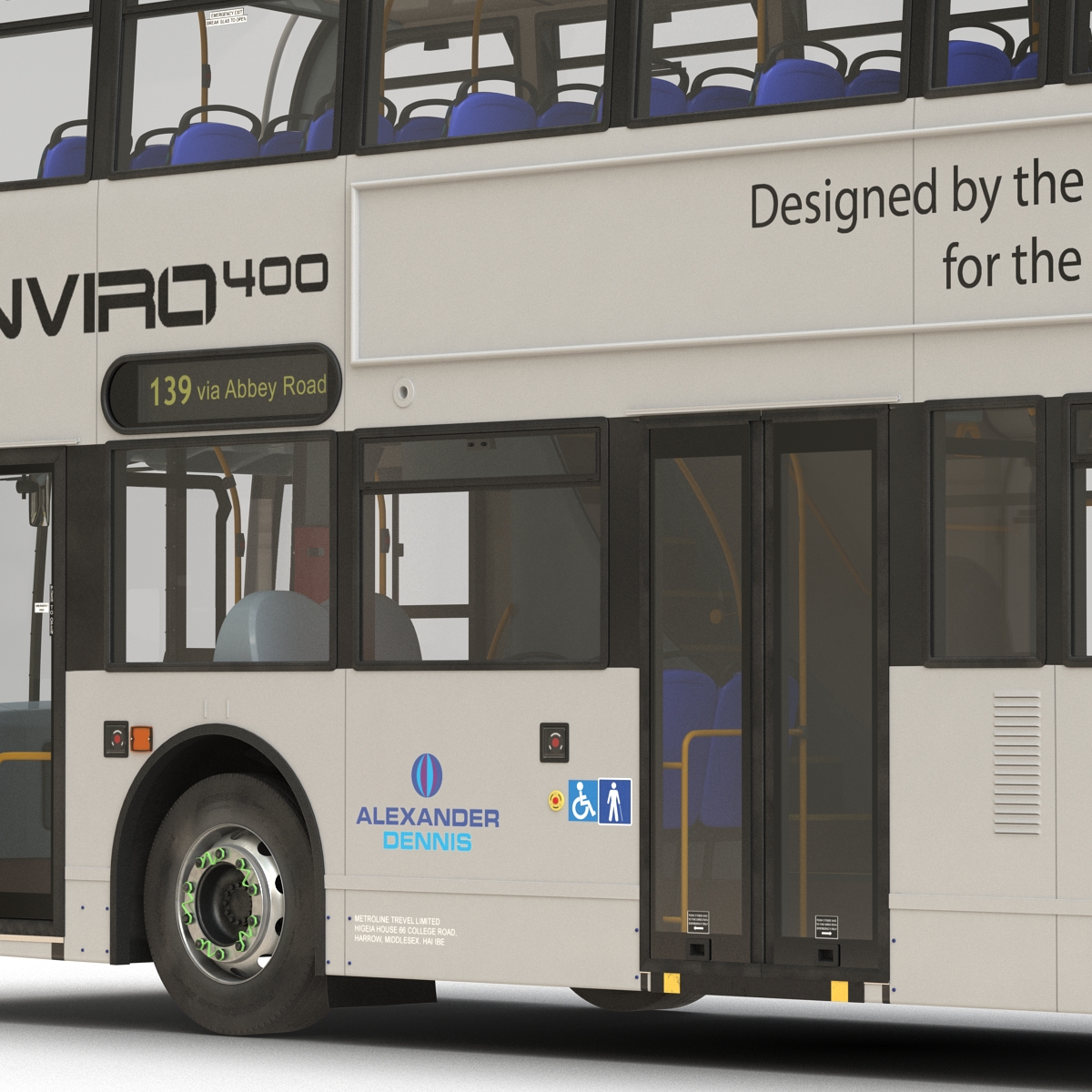 3D model Alexander Dennis Bus Enviro400