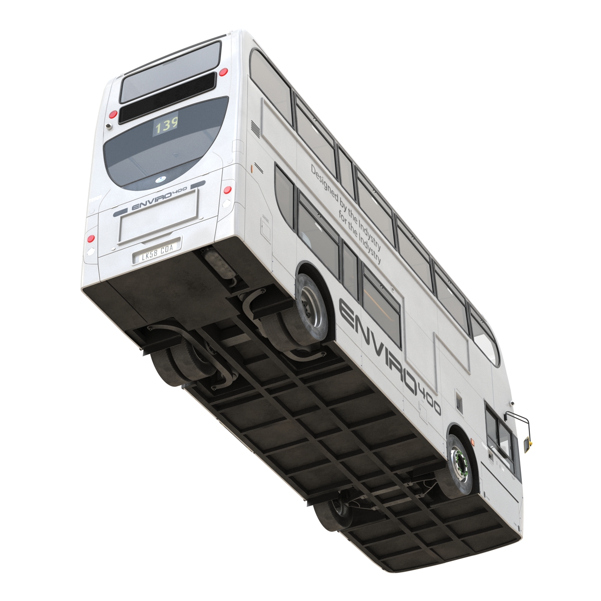 3D Alexander Dennis Bus Enviro400 Simple Interior