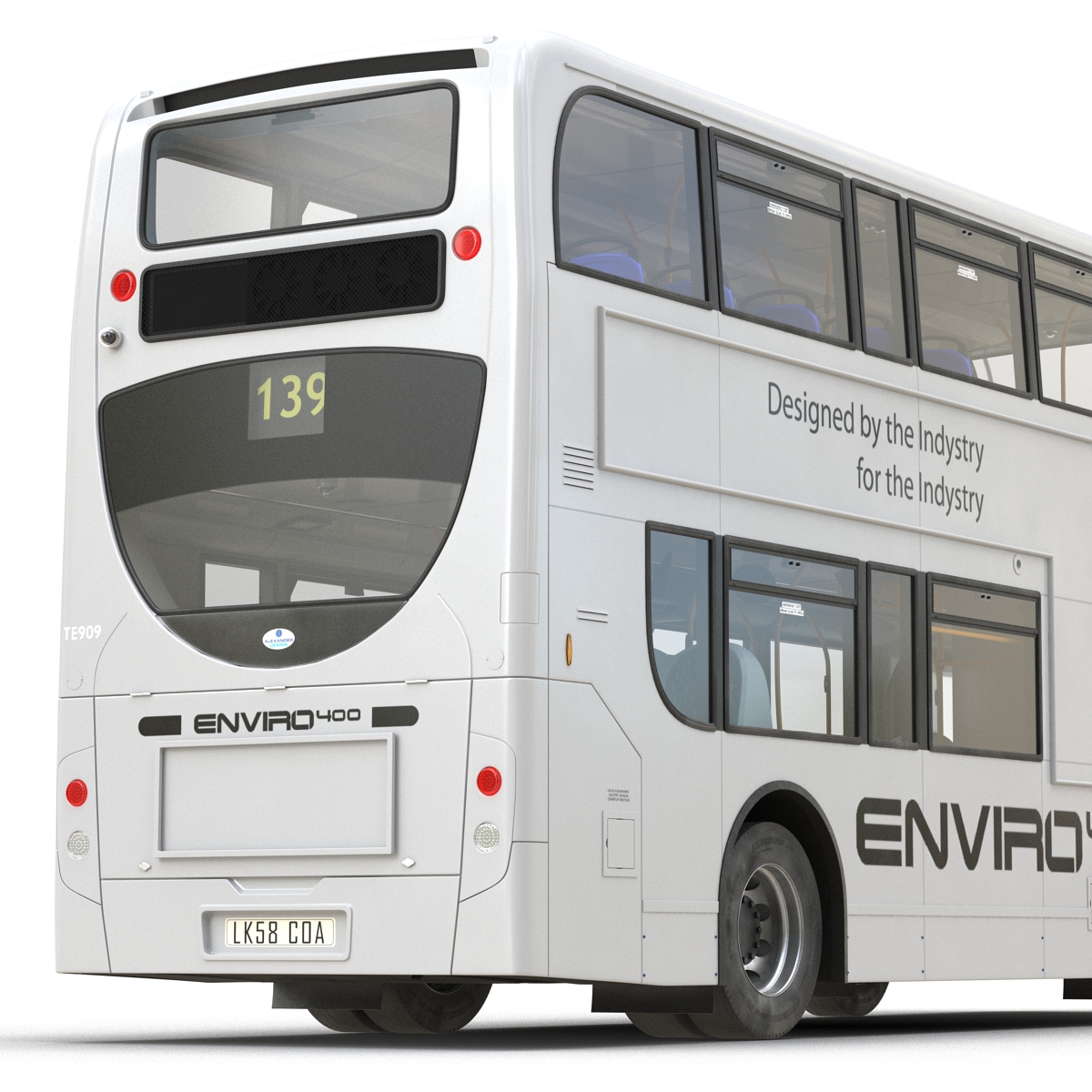 3D Alexander Dennis Bus Enviro400 Simple Interior