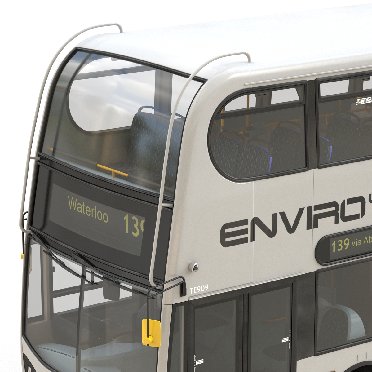 3D Alexander Dennis Bus Enviro400 Simple Interior