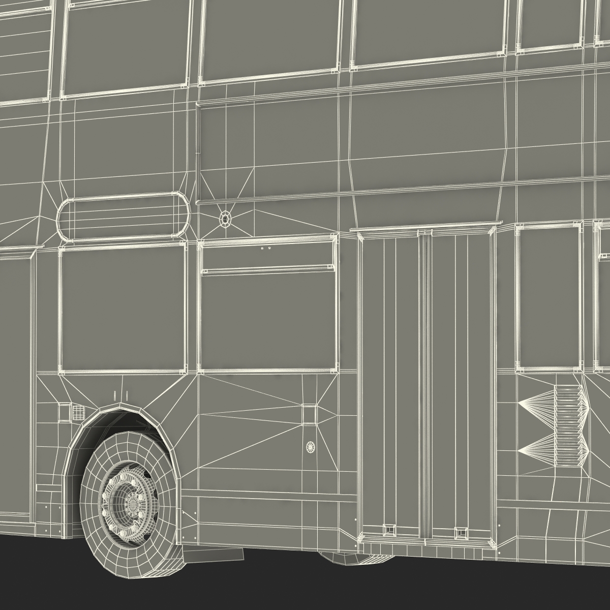 3D Alexander Dennis Bus Enviro400 Simple Interior