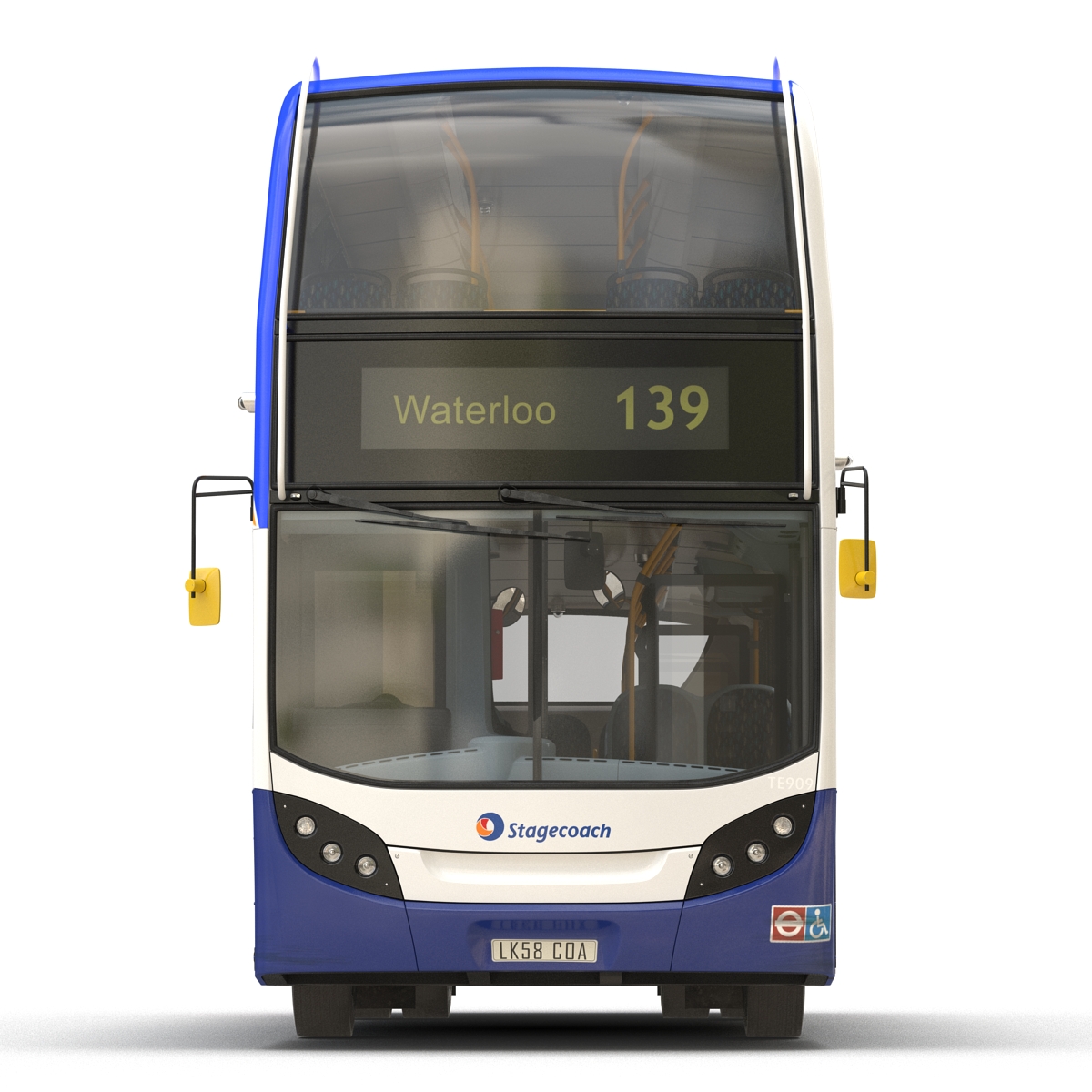 3D model Bus Enviro400 Rigged