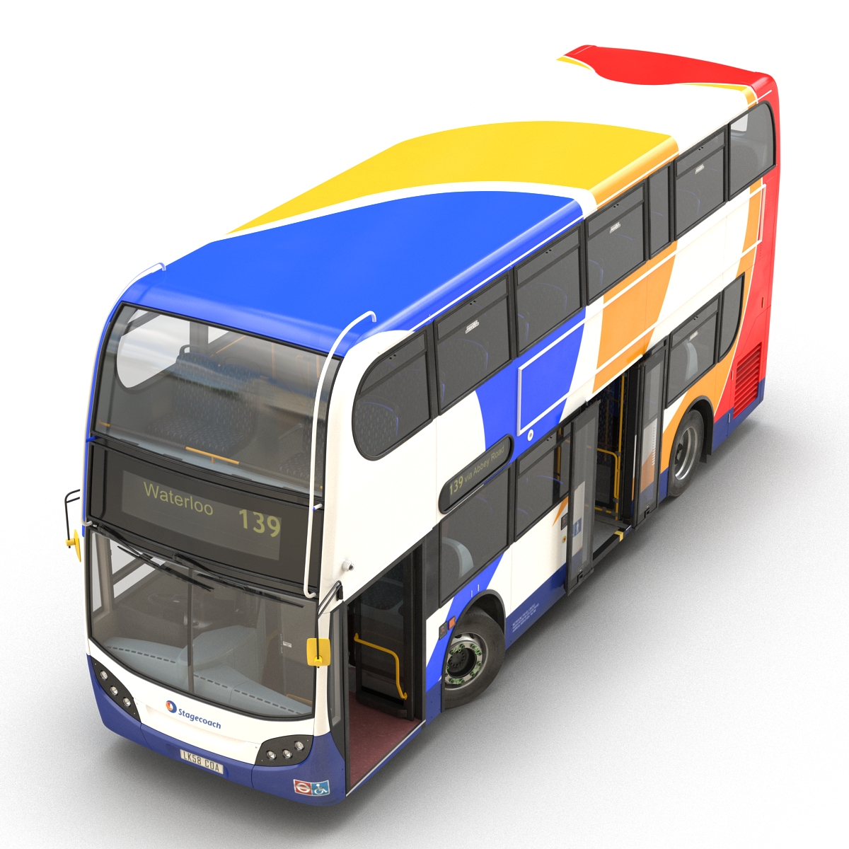 3D model Bus Enviro400 Rigged