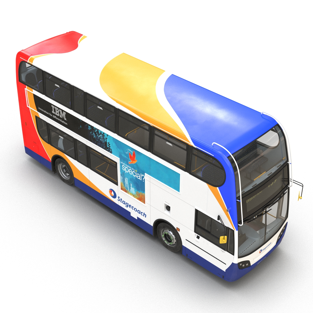 3D model Bus Enviro400 Rigged