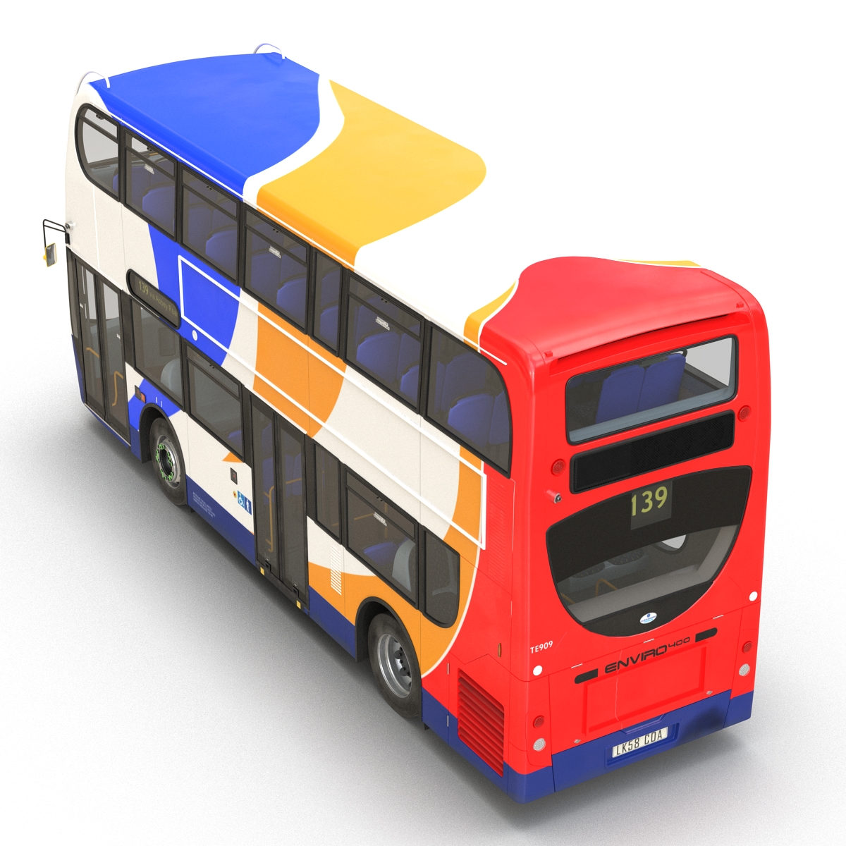 3D model Bus Enviro400 Rigged