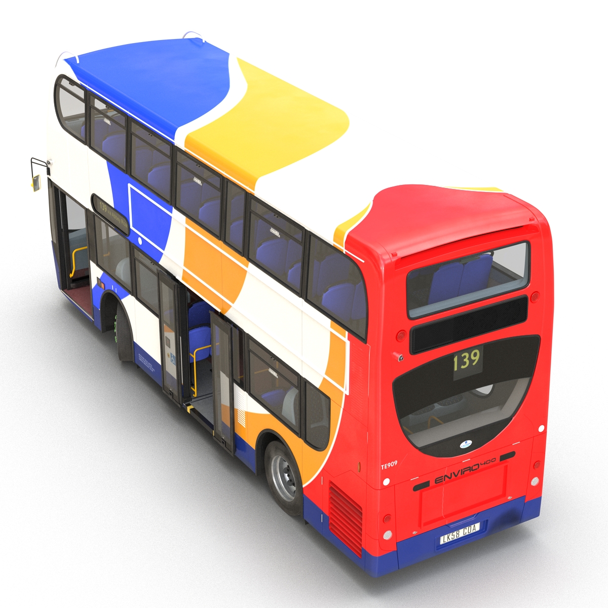 3D model Bus Enviro400 Rigged