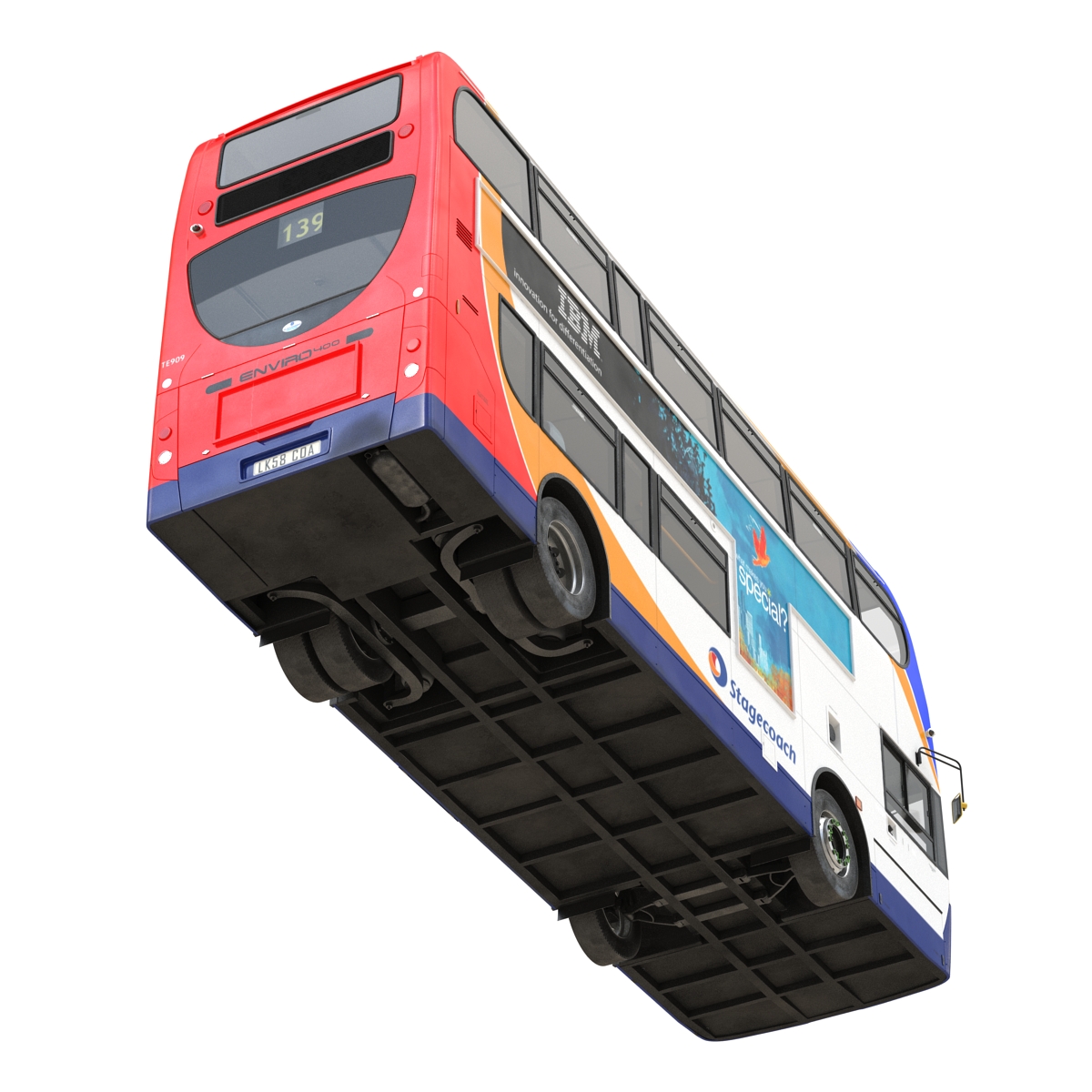 3D model Bus Enviro400 Rigged