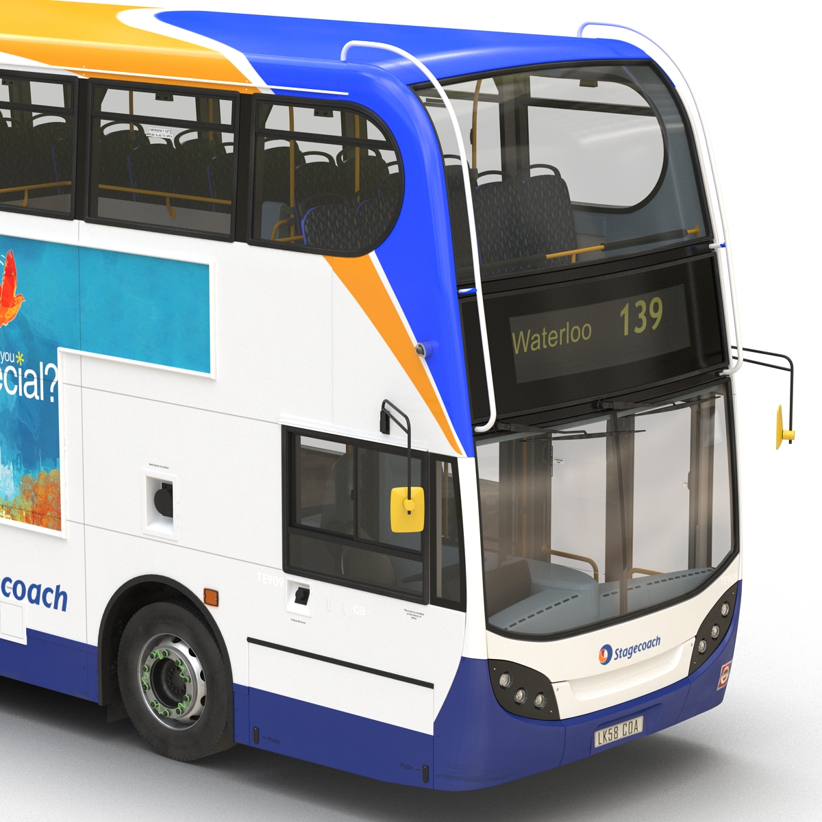 3D model Bus Enviro400 Rigged