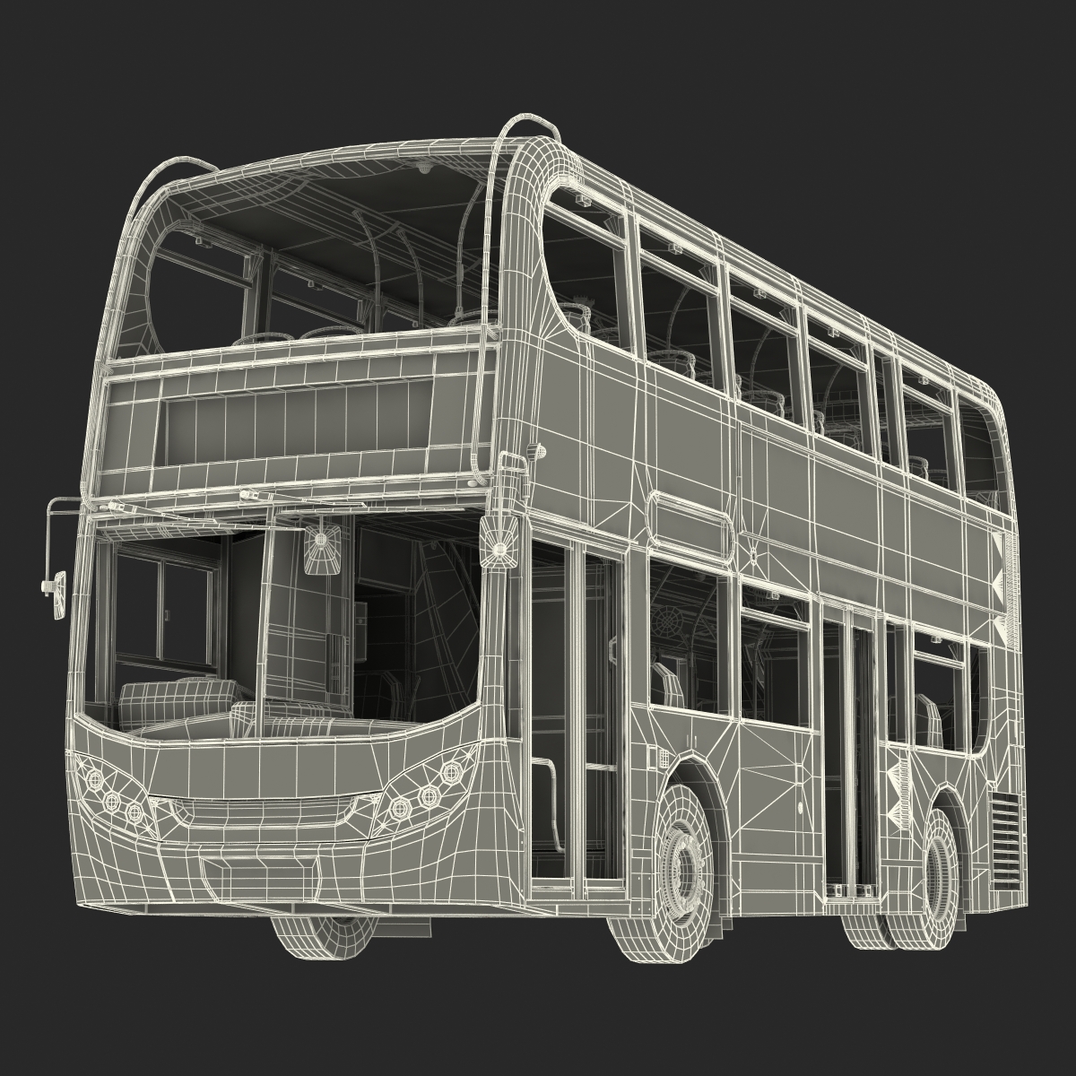 3D model Bus Enviro400 Rigged