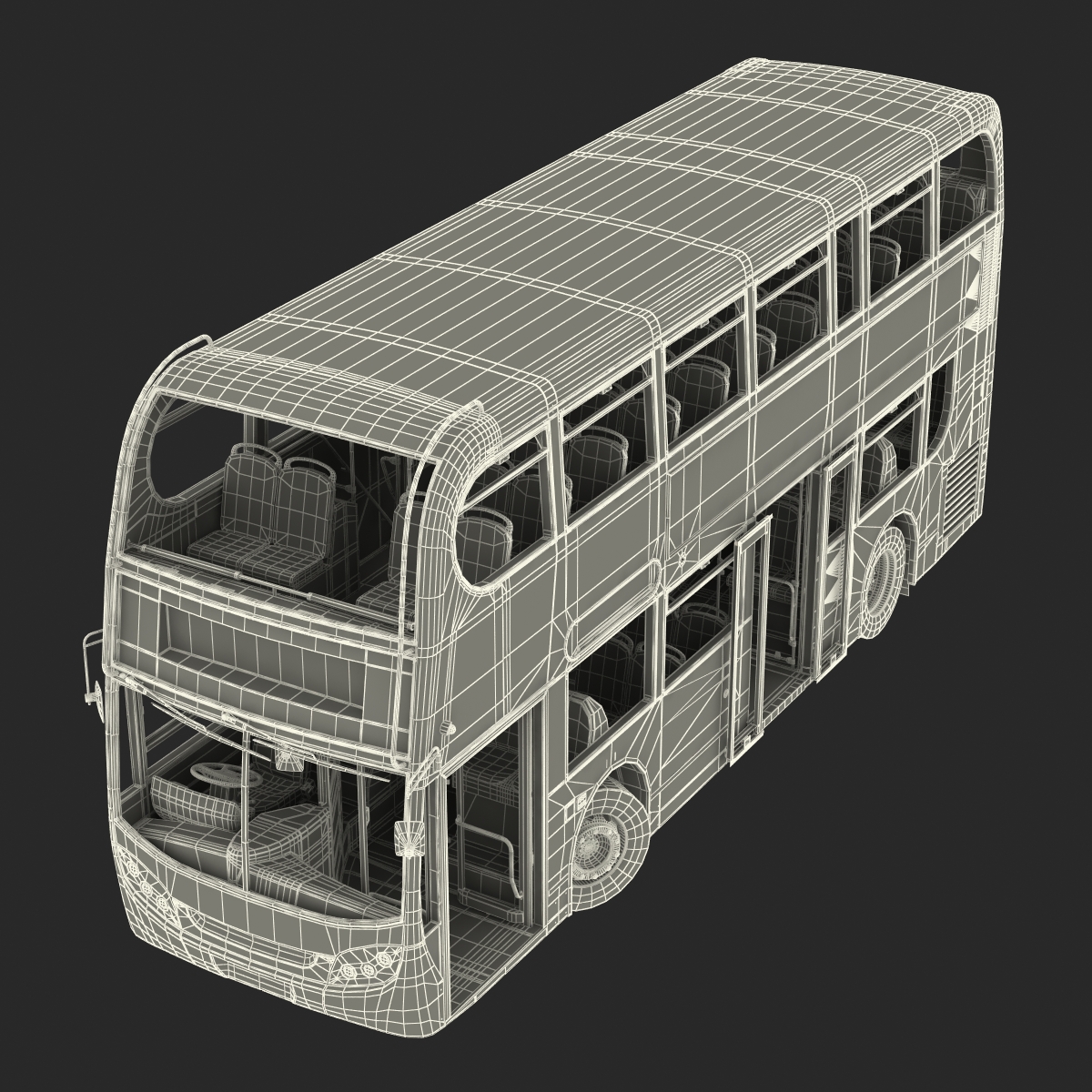 3D model Bus Enviro400 Rigged