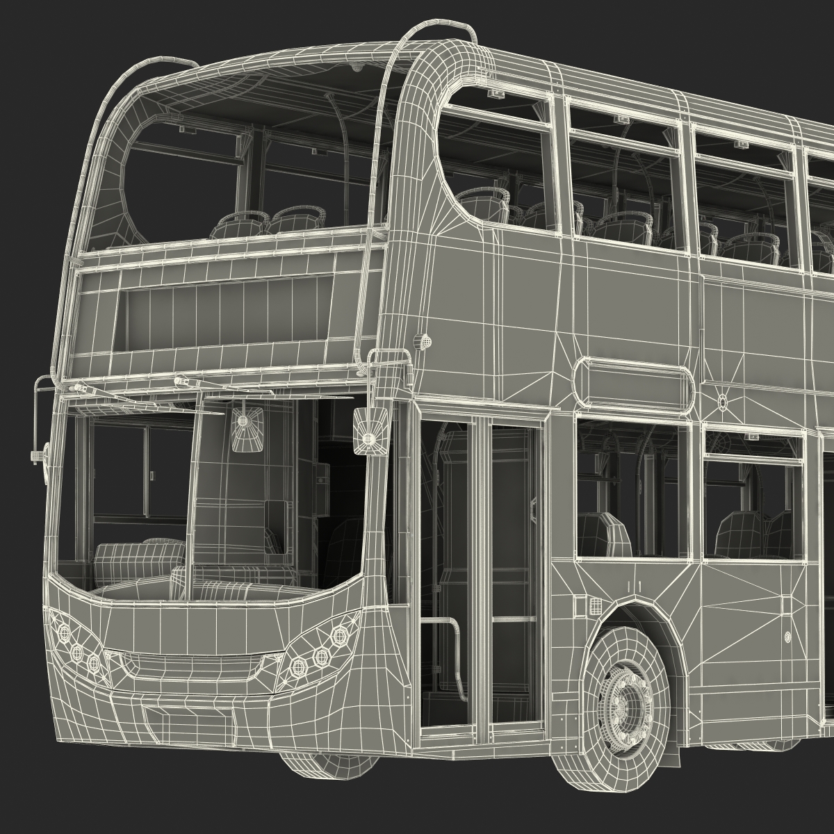 3D model Bus Enviro400 Rigged